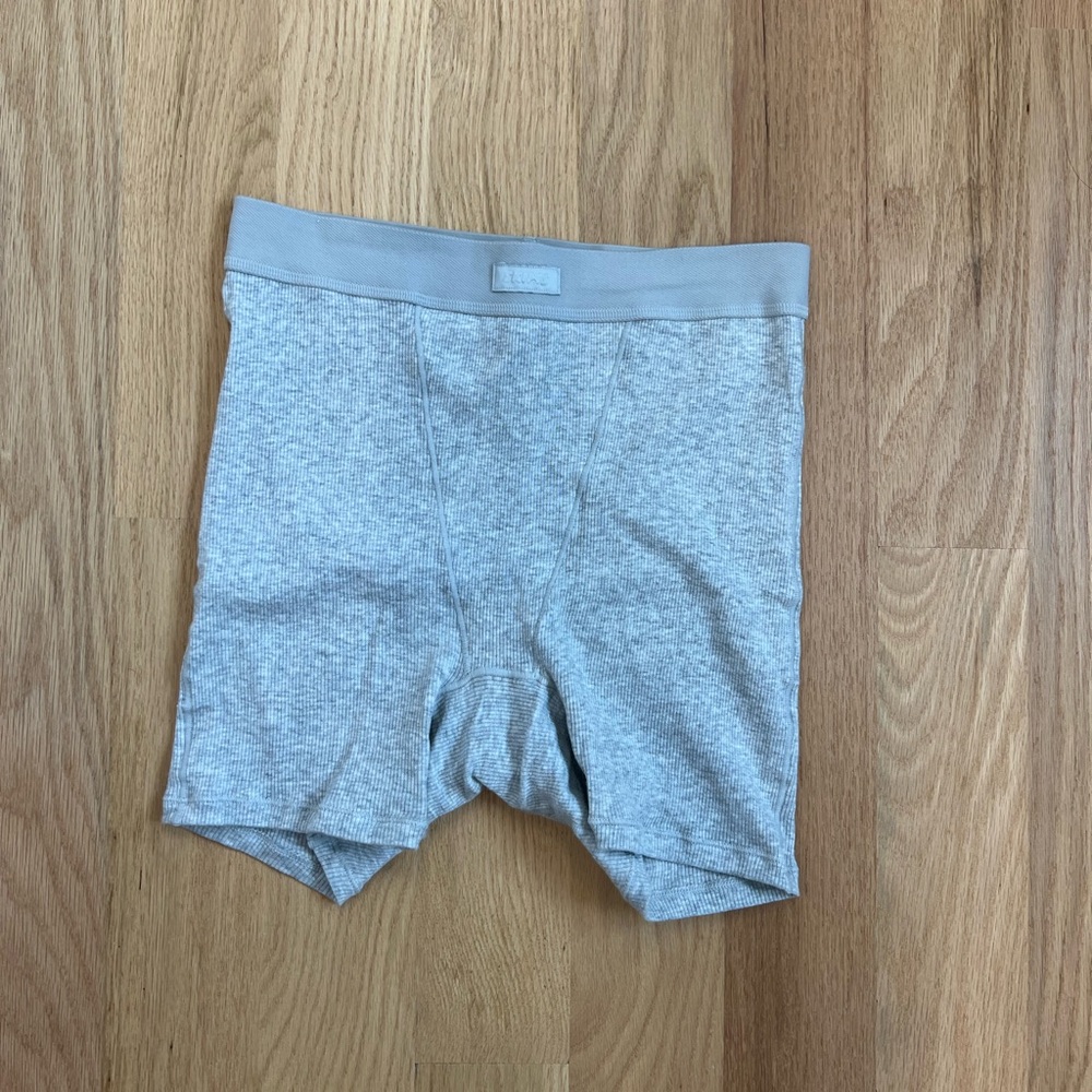 Skims cotton boxer light grey
